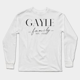 Gayle Family EST. 2020, Surname, Gayle Long Sleeve T-Shirt